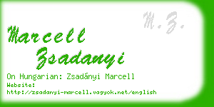 marcell zsadanyi business card